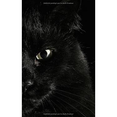 Imagem de 2021: Agenda 2021 semainier, petit agenda de poche, agenda hebdomadaire 2021, plus de 12 mois, calendrier de janvier 2021 à février 2022, Motif de chat noir.