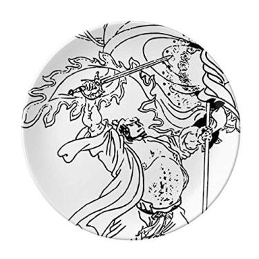 Imagem de Masterpiece Romance Kingdoms Prato de desenho decorativo de porcelana Salver Prato de jantar