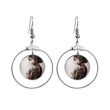 Imagem de Religion Nude Morena Beauty Body Gal Brincos pendentes Joias Círculo Gota