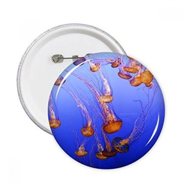 Imagem de Imagens de ciência, água-viva, oceano, imagem da natureza, alfinetes, emblema, botão, decoração de roupas, presente 5 peças