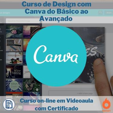 Imagem de Curso on-line em videoaula de Design com Canva do Básico ao Avançado com Certificado