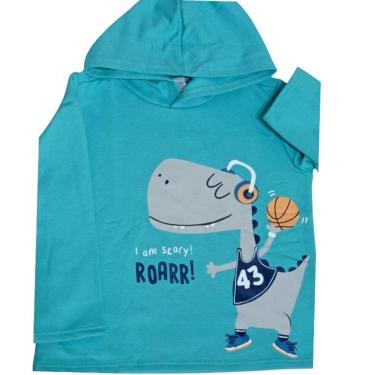 Imagem de Conjunto Moletom Infantil Malwee Kids Dinossauro Fechado Menino-Masculino