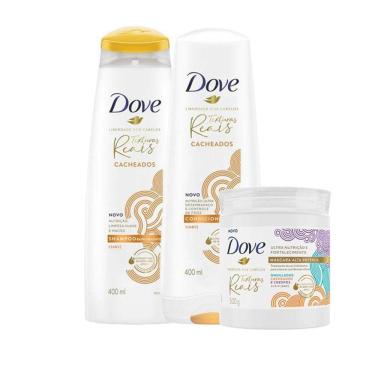 Imagem de Kit de Tratamento Dove Texturas Reais Shampoo 400ml + Condicionador 400ml + Máscara 500g