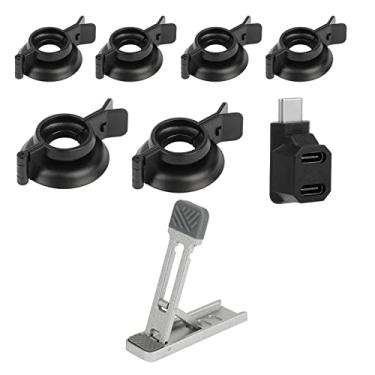 Imagem de DAGIJIRD Thumbsticks Rocker Protect Kit Joystick Tampas Fixas com Suporte Traseiro Peça de Substituição para Steam Deck/para Switch/para OLED/para Switch Lite