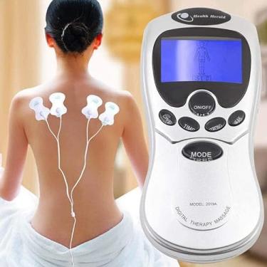 Imagem de Generic MASSAGEADOR ELÉTRICO TERAPIA DIGITAL COM PULSO ELÉTRICO ESTIMULADOR + ELETRODOS | Voltagem 110v/220v- Bivolt - PREMIUM