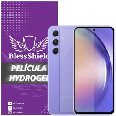 Imagem de Película Hydrogel Privacidade Compatível com Linha Samsung Galaxy Galaxy A - BlessShield Cobertura Total (A54)