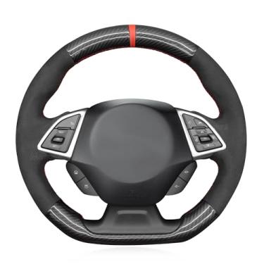 Imagem de MEWANT Capa protetora de volante de carro costurada à mão para Chevrolet Camaro 2017-2022 acessórios de volante
