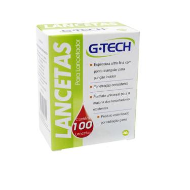 Imagem de G-Tech Lanceta Para Lancetador Com 100 Unidades