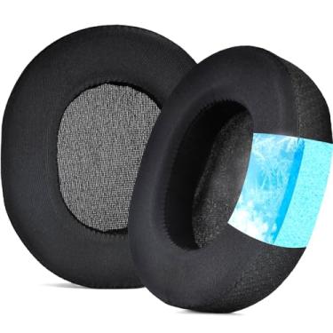 Imagem de NATEFEMIN Almofadas de almofada de pano de seda gelo almofadas de substituição para almofadas de gelo para SteelSeries para Arctis 1 3 5 7X 9X / 9 Pro