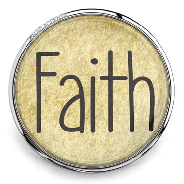 Imagem de Faith Snap Jewelry Ginger Charm Vintage 18MM Ação de Graças Botão de Bênção da Família Cristã Serve em Pulseiras, Colares, Chaveiros e Anéis Femininos Personalizados, Vidro, metal, encaixe