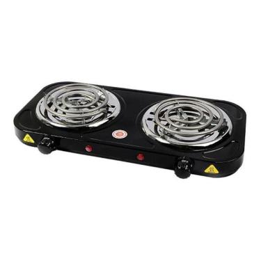 Imagem de Fogão Fogareiro Elétrico Portátil Espiral Camping 2 Boca