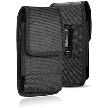 Imagem de AH Bolsa de telefone de grau militar coldre para celular masculino, compatível com [iPhone iPhone 12 Mini SE 5 5S 5C Samsung J1 J3 LG K7 K10 e mais] serve para capa protetora e resistente