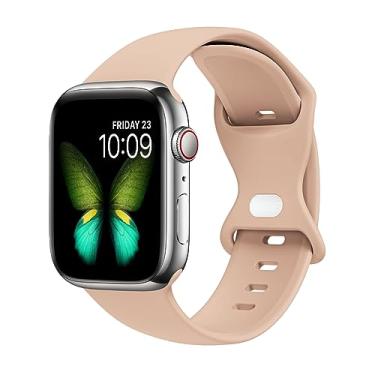 Imagem de Tighesen Pulseiras esportivas compatíveis com Apple Watch Ultra 3/2/1 de 49 mm, séries 11/10 46/42 mm, 9/8/7 45/41 mm, SE 6/5/4 44/40 mm, 3/2/1 42/38 mm S/M M/G para mulheres e homens