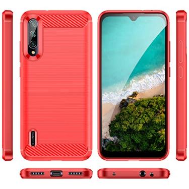 Imagem de Capa para Xiaomi Xiaomi Mi A3 / Xiaomi Mi CC9e, tecnologia de absorção de choque TPU com moldura elevada protetora para Xiaomi Mi A3 / CC9e capa de telefone (vermelha)