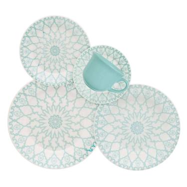 Imagem de Aparelho de Jantar e Chá Estampa Donna Mandala 20 peças - Biona 091085