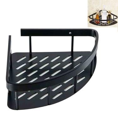 Imagem de Suporte Shampoo Sabonete Organizador de Canto Banheiro Box Prateleira Pendurar Cozinha Casa Lavanderia Multiuso Cosmeticos