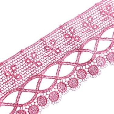 Imagem de Renda De Guipír Chl-581 - Rosa Chiclete - Nº: 140 - Peça Com 13,7 Metr