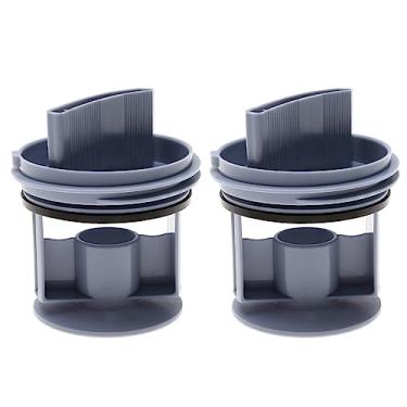 Imagem de Create idea 2 peças de filtro de drenagem para máquina de lavar roupa 647920 00647920 605010 00605010 compatível com Bosch compatível com máquina de lavar Siemens bomba de drenagem filtro de penugem