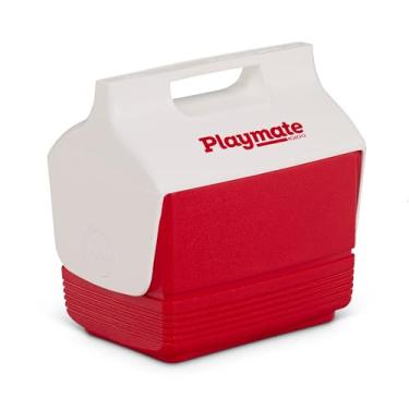 Imagem de Igloo Mini refrigerador Playmate 12424, capacidade para 6 latas, vermelho e branco