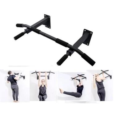 Imagem de Barra Fixa De Parede Multifuncional Fitness Curva Academia Calistenia 