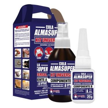 Imagem de Kit Cola Spray e Gel Universal Almasuper Almata
