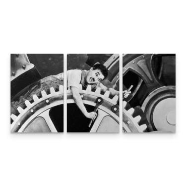 Imagem de Quadro Decorativo Charlie Chaplin Tempos Modernos -  Wall Frame