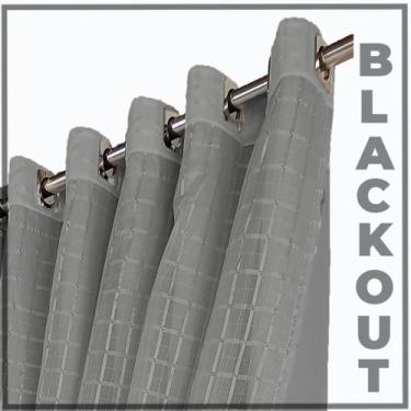 Imagem de cortina pé direito blackout tecido Mix 5,50 x 4,00 cinza - Bravin Cort