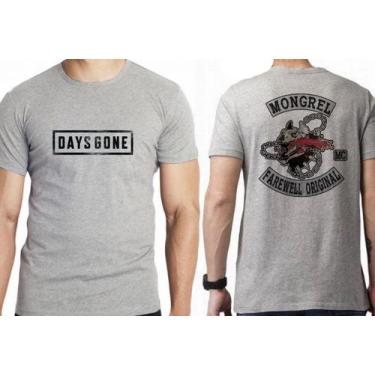 Imagem de Camiseta Days Gone Emblema Blusa criança infantil juvenil adulto camis