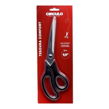 Imagem de Tesoura Comfort Círculo 9,5" - Preto