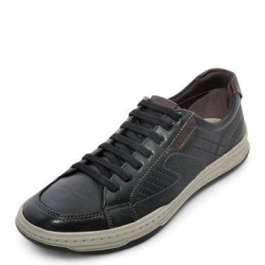 Imagem de Sapatênis Masculino Democrata Jay REF: 151401 COURO, 40, Preto