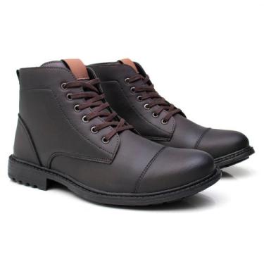 Imagem de Coturno Masculino Preto Comfort Bota Motociclista Motoqueiro Barata 20