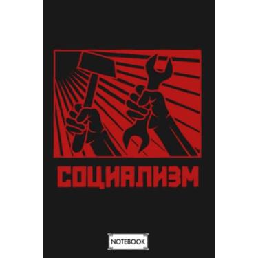 Imagem de Socialism G92200 Notebook: Planner, Diary, Lined College Ruled Paper, Journal, Matte Finish Cover, 6x9 120 Pages