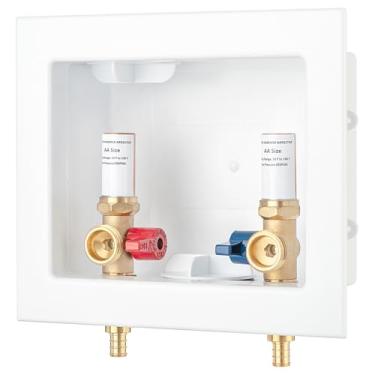 Imagem de Lidertik Caixa de Saída de Máquina de Lavar Pex-B com Prendedores de Martelo de Cobre, Entrada de 1/2 Polegada Pex-B Crimp Barb F1807 X Saída de 3/4 Polegada Nh Rosca Li-Xyjh-620 (1 Unidade)