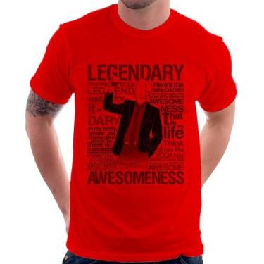 Imagem de Camiseta Legendary Awesomeness - Foca na Moda, Vermelho, G