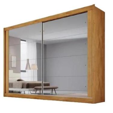 Imagem de Guarda Roupa Creta 2 Portas Espelhadas MDF Móveis Europa Moveis Europa