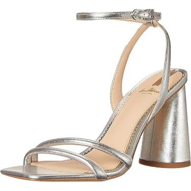 Imagem de Sam Edelman Sandálias femininas Kia, Prata, 7 Wide