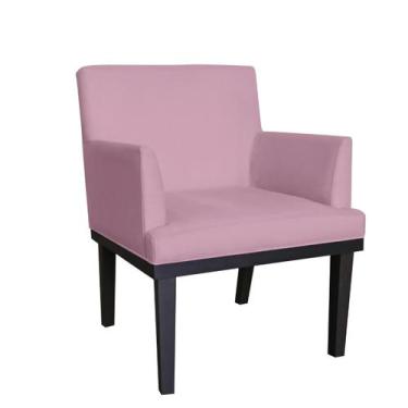 Imagem de Poltrona Vitoria Veludo para Salas e Recepção - Fina Mobília, Lilás