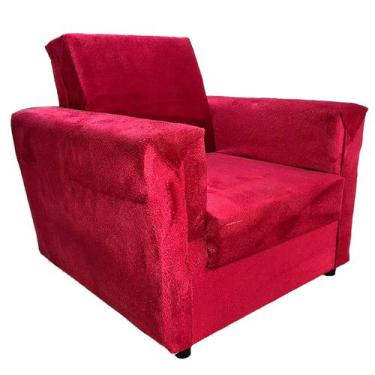 Imagem de Mini sofazinho unicornio infantil rj brinquedos, Vermelho