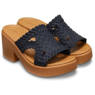 Imagem de Crocs Sandália feminina de salto alto Brooklyn, Tecido preto, 39