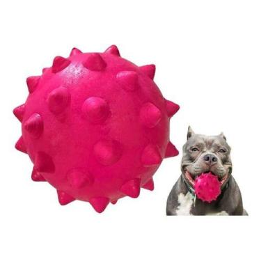 Imagem de Brinquedo Para Cães Cachorros Grandes Bola Bolinha Cravo Grande Maciça