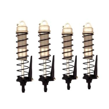 Imagem de NMNRC Kit de amortecedor dianteiro traseiro de 4 peças para ECX 1/10 2WD Ruckus Axe Brutus Circuit AMP MT AMP DB AMP Crush K&N Torment Series RC Car Upgrades Parte Verde