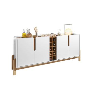 Imagem de Buffet Lizz com Adega 190cm Branco Cedro Marrom Casa D