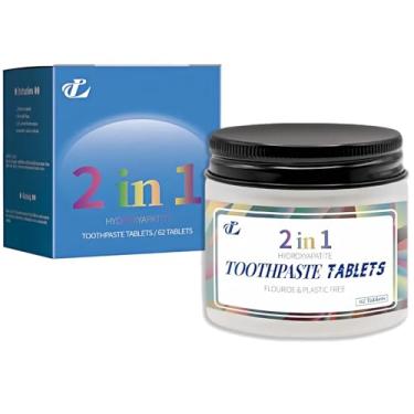 Imagem de Pastilhas de pasta de dente – Nano hidroxiapatita, sem flúor e plástico, tamanho pequeno e adequado para viagens, disponível para todas as idades