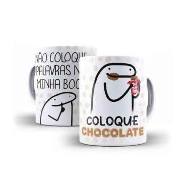 Imagem de Caneca Porcelana Páscoa Não Coloque Palavras Na Minha Boca Coloque Cho