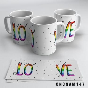 Imagem de Caneca Love Cores Do Arco-íris - Live