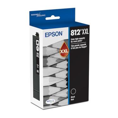 Imagem de EPSON Cartucho preto T812 DURABrite Ultra Ink com capacidade extra alta (T812XXL120-S) para impressoras Epson WorkForce Pro selecionadas