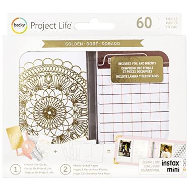 Imagem de Project Life Kit de valor Instagram-Golden Edition, folha dourada (60 peças)