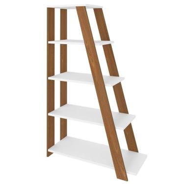 Imagem de Estante Multiuso Star 5 Prateleiras Freijo/Branco - Artany