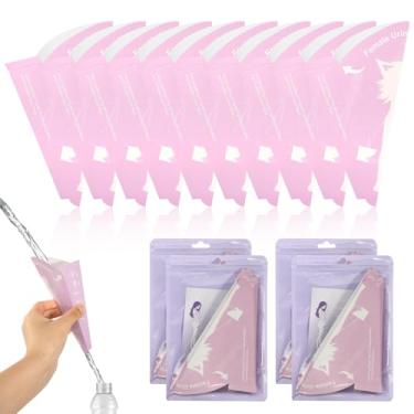 Imagem de 40 peças de aparelho descartável de urina feminina para fazer xixi, funil de urinol feminino para fazer xixi, urinol de viagem feminino para Hacer PIPI para mujeres