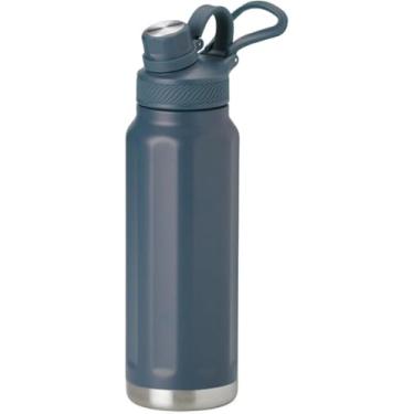 Imagem de Garrafa Termica Inox 304 Parede Dupla 950ml Garrafinha De Agua Original Inoxidavel Frio Gelando Quente 24h academia trabalho escritorio casa oficina (Azul Escuro)